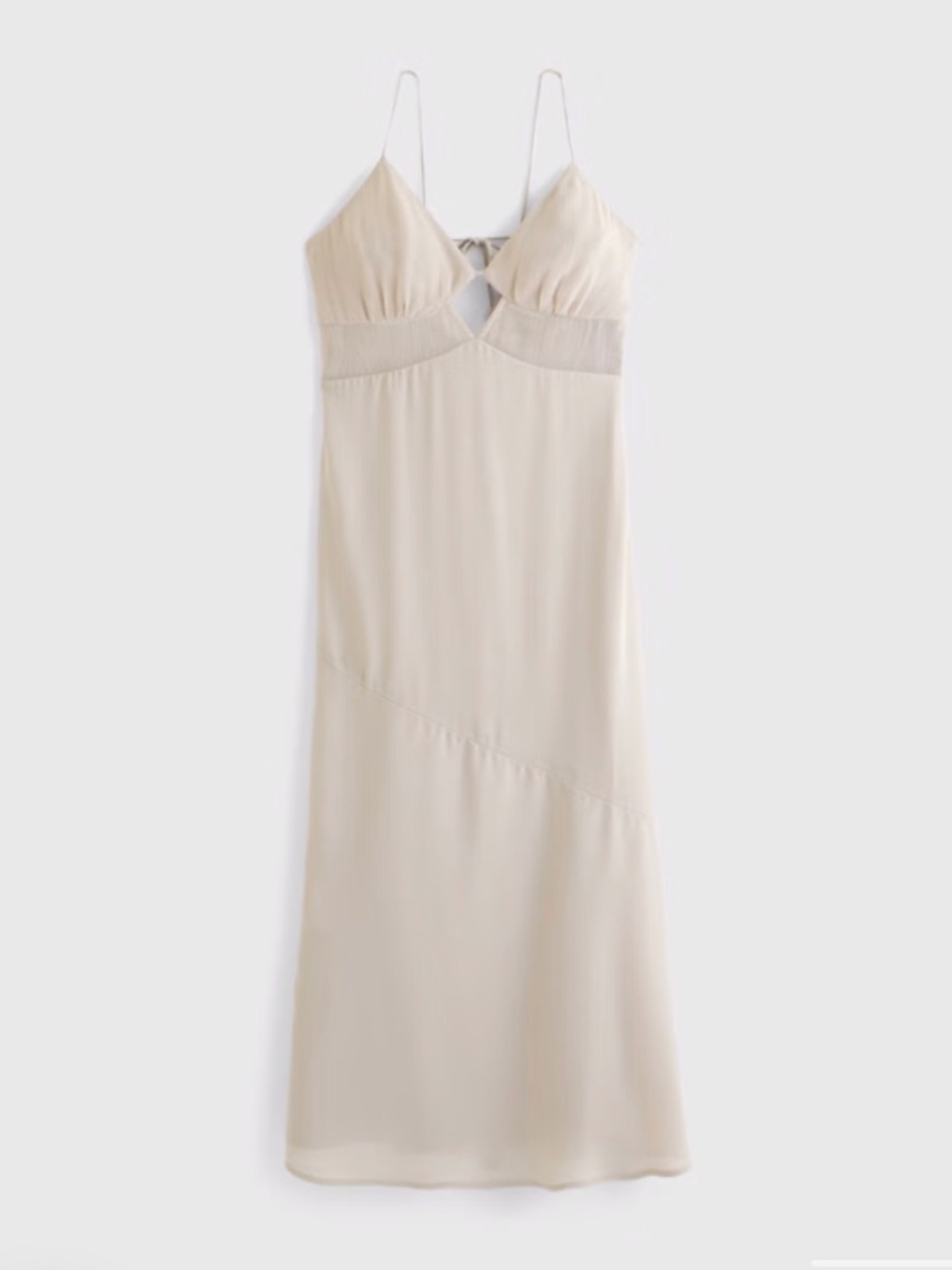Tie-Back Sheer Slip Midi Dress Size XS